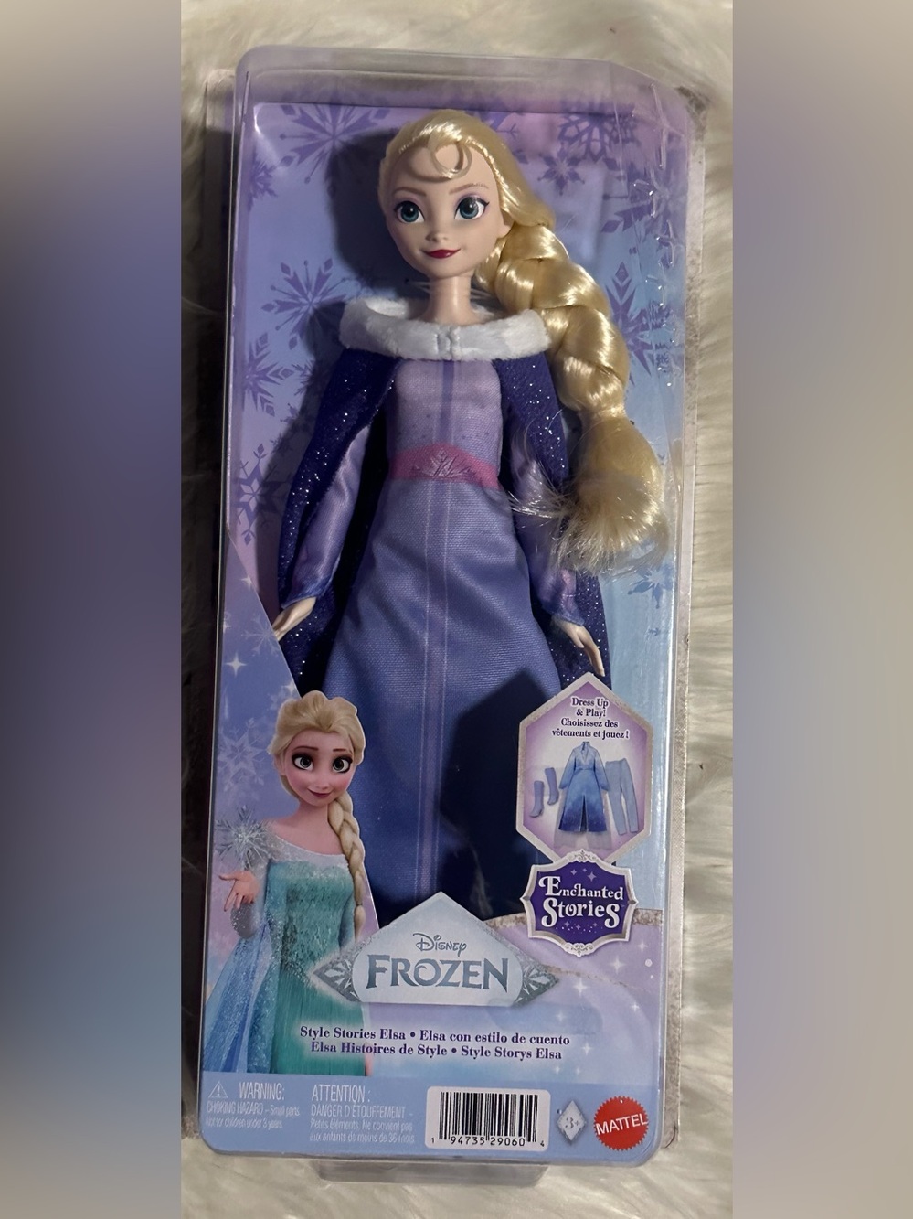 Frozen Elsa Doll in Purple Dress